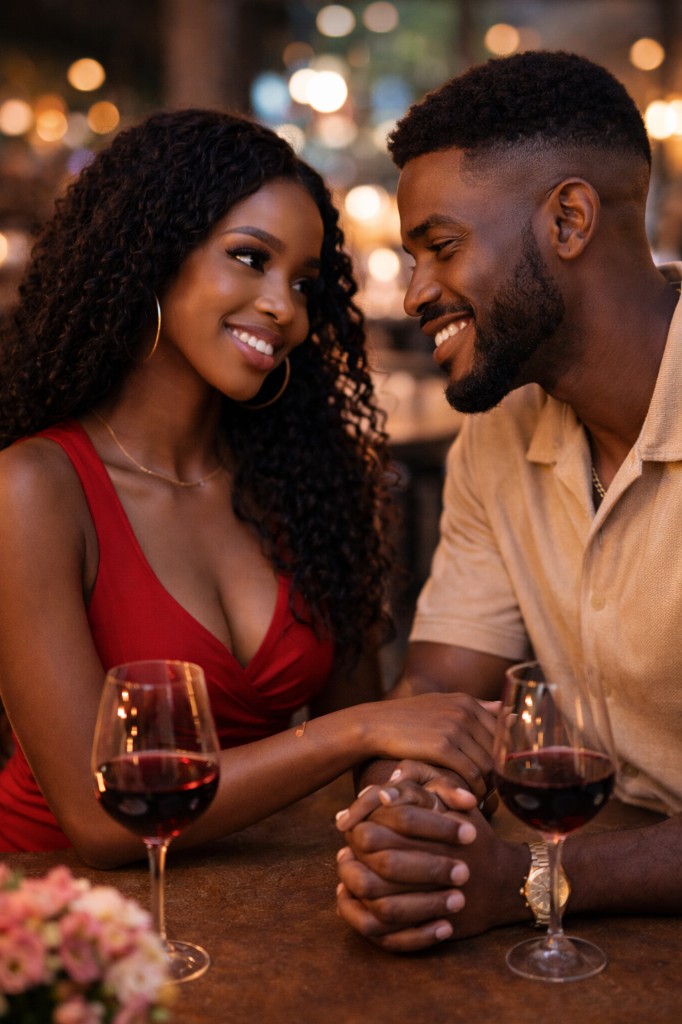 Couple enjoying a date on BoboChat